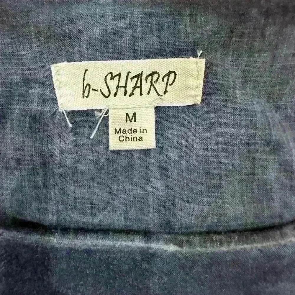 b-SHARP Chambray Blur Dress Size Medium - Picture 3 of 5